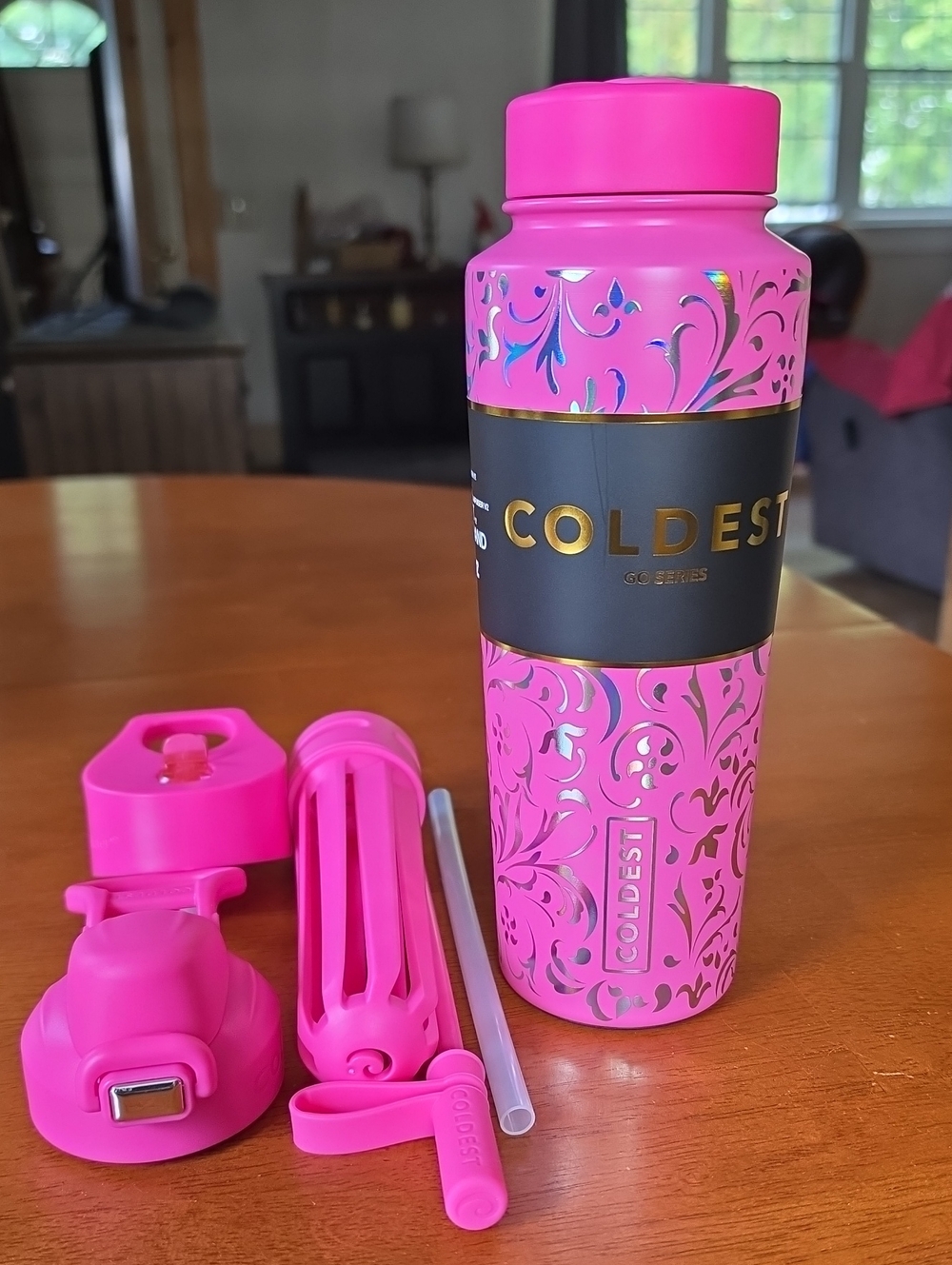 Coldest 32 oz Go Series - Pink Moonlight Floral
